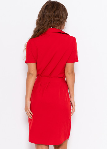 Червона кежуал плаття, сукня сорочка Issa однотонна