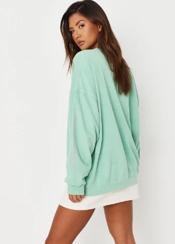 М'ятний світшот Missguided однотонний без декору (260390545)