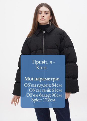 Чорна демісезонна куртка Monki