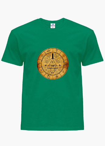 Зелена демісезонна футболка дитяча білл шифр гравіті фолз (bill cipher gravity falls) (9224-2627) MobiPrint