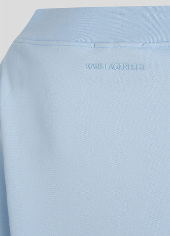 Голубой свитшот Karl Lagerfeld однотонный стразы (366431905)