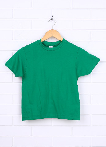 Зеленая летняя футболка с коротким рукавом Sol's