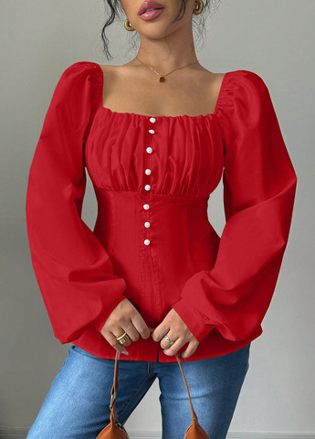 Красная блуза SHEIN