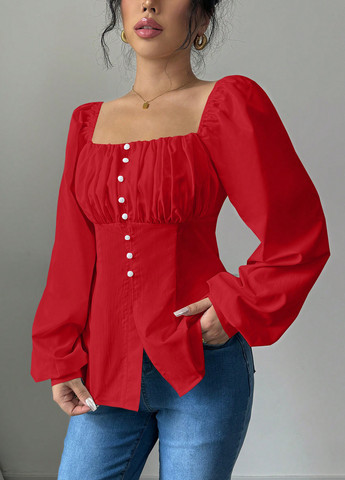 Красная блуза SHEIN