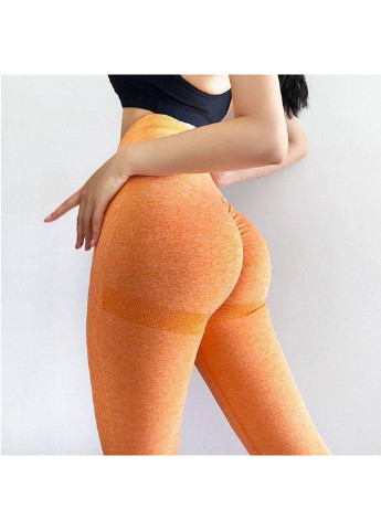 Легінси жіночі спортивні 6202 M оранжеві Fashion (254441121)
