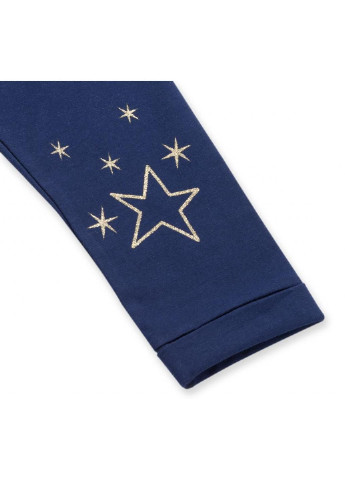 Синий летний костюм десткий с золотым сердцем (8735-92g-pink) Breeze