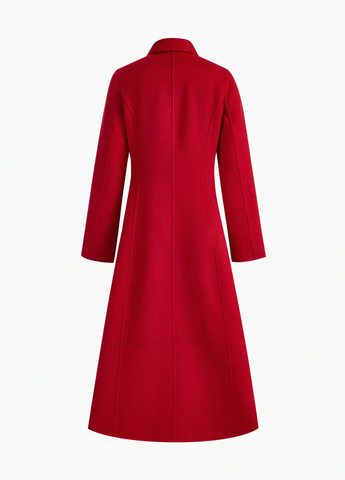 Красное демисезонное Пальто двубортное SHEIN
