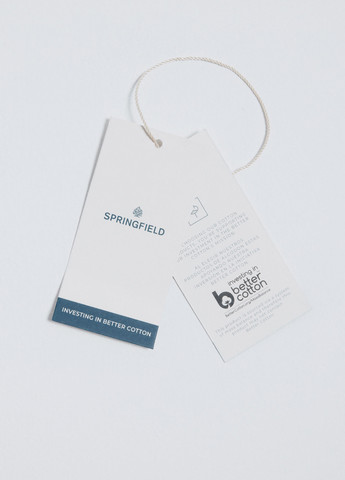 Светло-голубой классическая, кэжуал рубашка однотонная Springfield