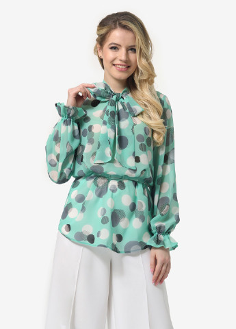 Мятная демисезонная блуза Lila Kass