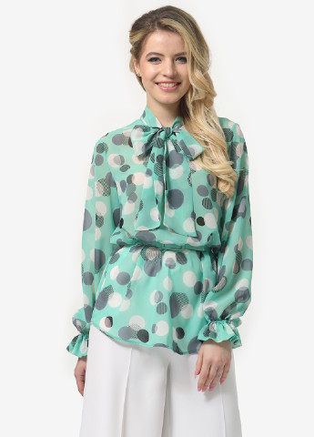 Мятная демисезонная блуза Lila Kass