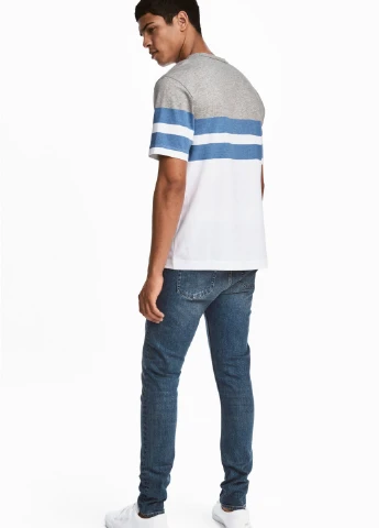 Синие демисезонные джинсы H&M