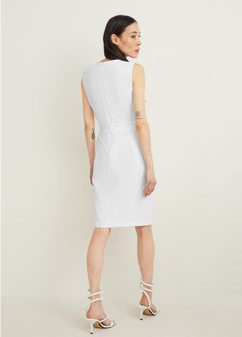 Белое кэжуал платье C&A однотонное