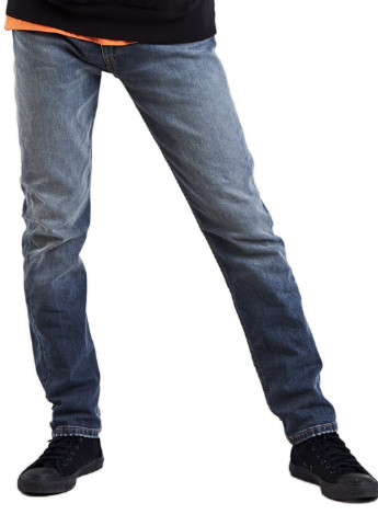 Голубые демисезонные прямые джинсы Levi's