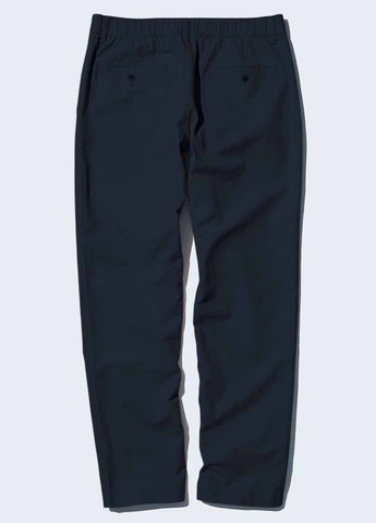 Синие кэжуал демисезонные прямые брюки Uniqlo