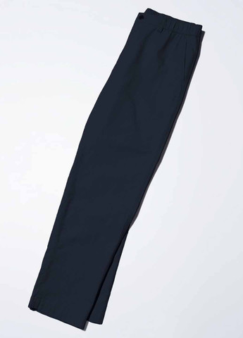 Синие кэжуал демисезонные прямые брюки Uniqlo