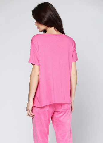 Розовая летняя футболка Juicy Couture