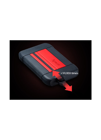 Зовнішній жорсткий диск AC633 1TB 5400rpm 8MB AP1TBAC633R-1 2.5 USB 3.1 Power Red (AP1TBAC633R-1) Apacer внешний жесткий диск apacer ac633 1tb 5400rpm 8mb ap1tbac633r-1 2.5" usb 3.1 power red (ap1tbac633r-1) (135254888)
