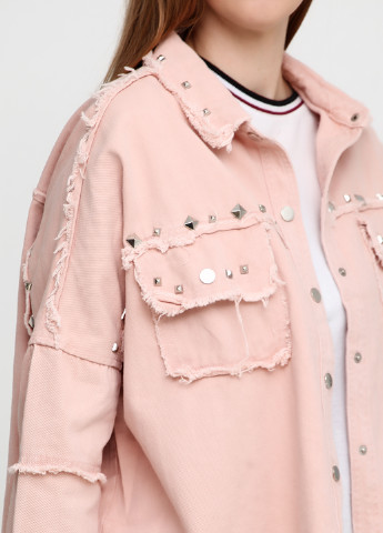 Светло-розовая демисезонная куртка CM