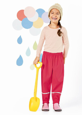 Красные кэжуал демисезонные брюки Lupilu