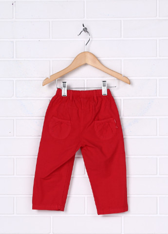 Красные кэжуал летние прямые брюки Girandola