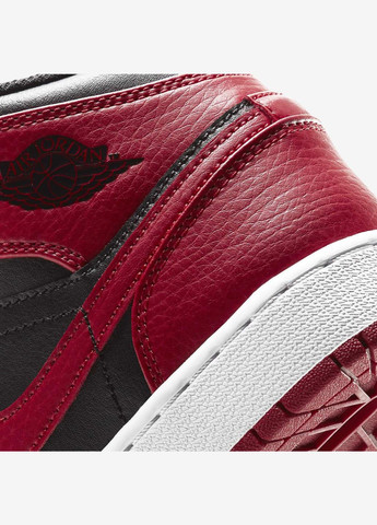 Кросівки 554725-074 Jordan 1 MID червоні демісезони (317229280)