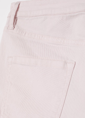 Шорты H&M однотонные розово-лиловые джинсовые