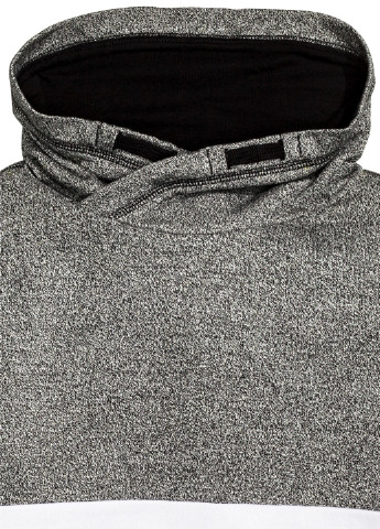 H&M свитшот однотонный черно-белый кэжуал хлопок