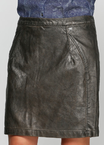 Темно-серая кэжуал однотонная юбка Garcia с высокой талией