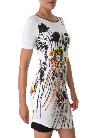 Белое кэжуал платье Apanage с цветочным принтом