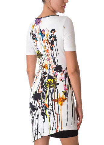 Белое кэжуал платье Apanage с цветочным принтом