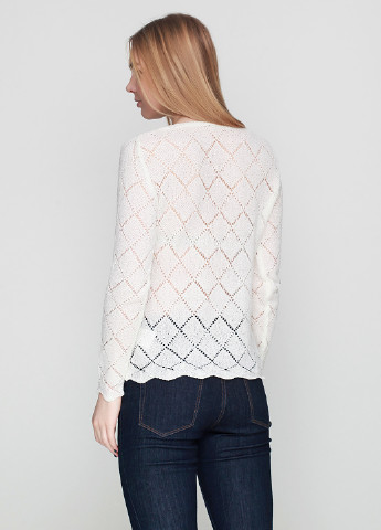Білий демісезонний пуловер пуловер Jean Pascale