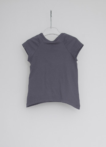 Темно-серая летняя футболка с коротким рукавом United Colors of Benetton