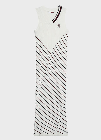 Чорно-білий кежуал сукня Tommy Hilfiger в смужку