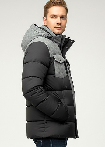 Черная зимняя куртка Sun's House