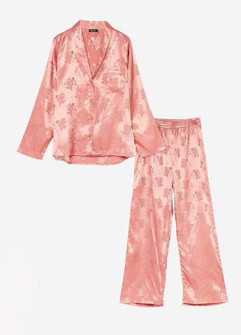 Розовая всесезон пижама (рубашка, брюки) рубашка + брюки Nasty Gal