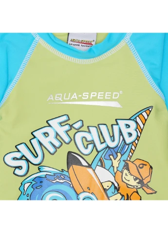 Футболка для плавання SURF-CLUB T-SHIRT 2029 383-04 122 см Зелений/Блакитний (5908217620293) Aqua Speed (254296079)