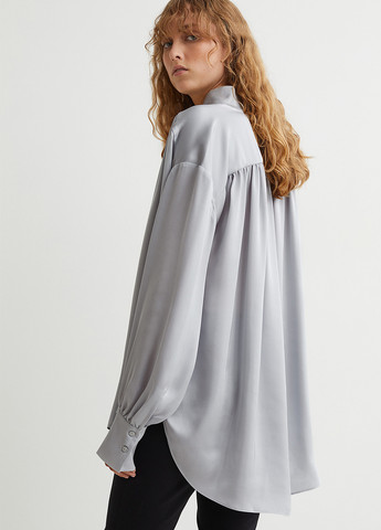 Светло-серая блуза H&M
