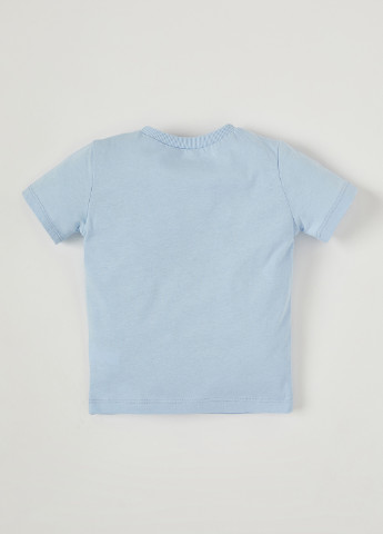 Світло блакитна літня футболка DeFacto