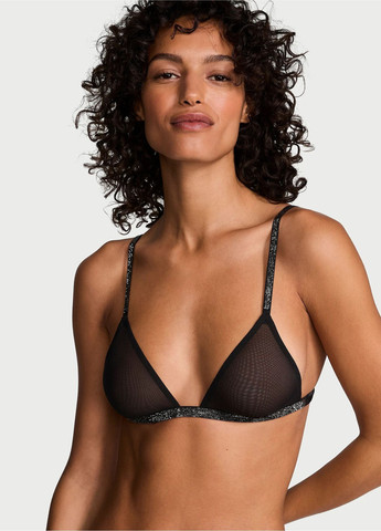 Чорний демісезонний комплект (бюстгальтер, трусики) Victoria's Secret