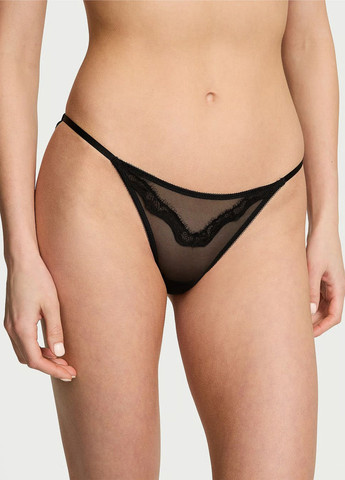 Чорний демісезонний комплект (бюстгальтер, трусики) Victoria's Secret