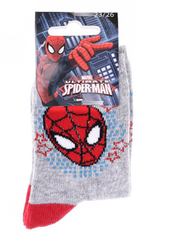 Носки Spider Man Head Spiderman Stars 23-26 gray 43890147-3 Marvel (254670778)