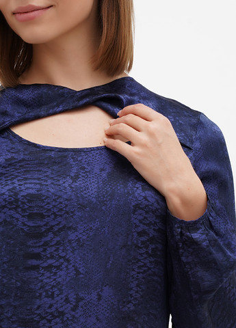 Тёмно-синяя блуза Sassofono