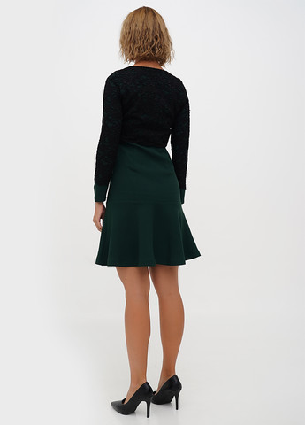 Темно-зелена кежуал сукня Sassofono однотонна