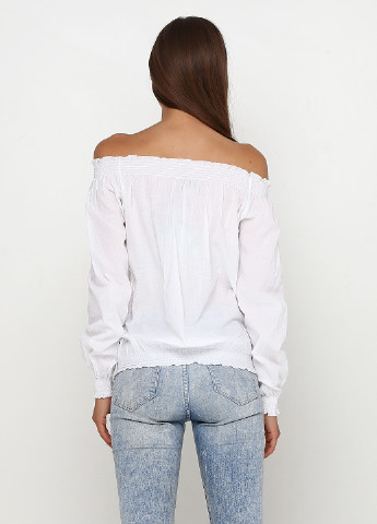 Белая летняя блуза Bodyflirt