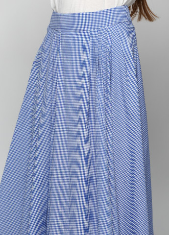Голубая кэжуал в клетку юбка Miss Poem