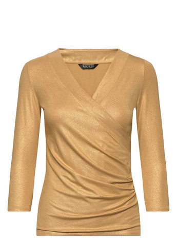 Золотая блуза на запах Ralph Lauren