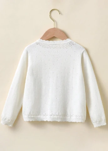 Молочный демисезонный кардиган SHEIN