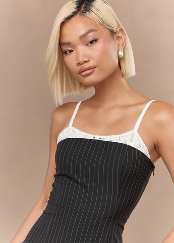 Чорна кежуал сукня футляр SHEIN в смужку