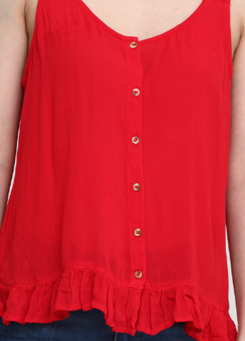 Красная летняя блуза Clockhouse