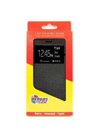 Чехол для мобильного телефона Flipp-Book Call ID Samsung Galaxy A02s (A025), black (DG-SL-BK-275) DENGOS (252569958)